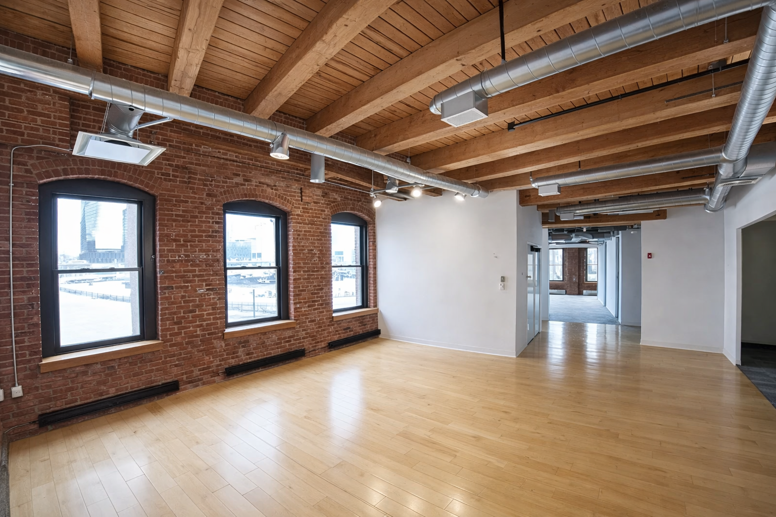 Vibrant Exposed Brick Office in Seaport