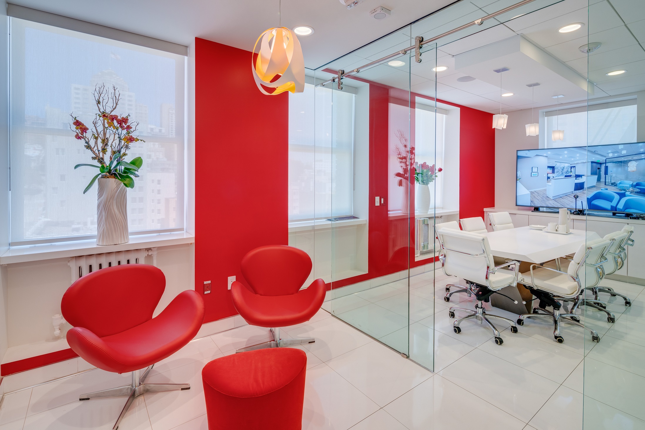 Modern Office Space with Large Work Stations