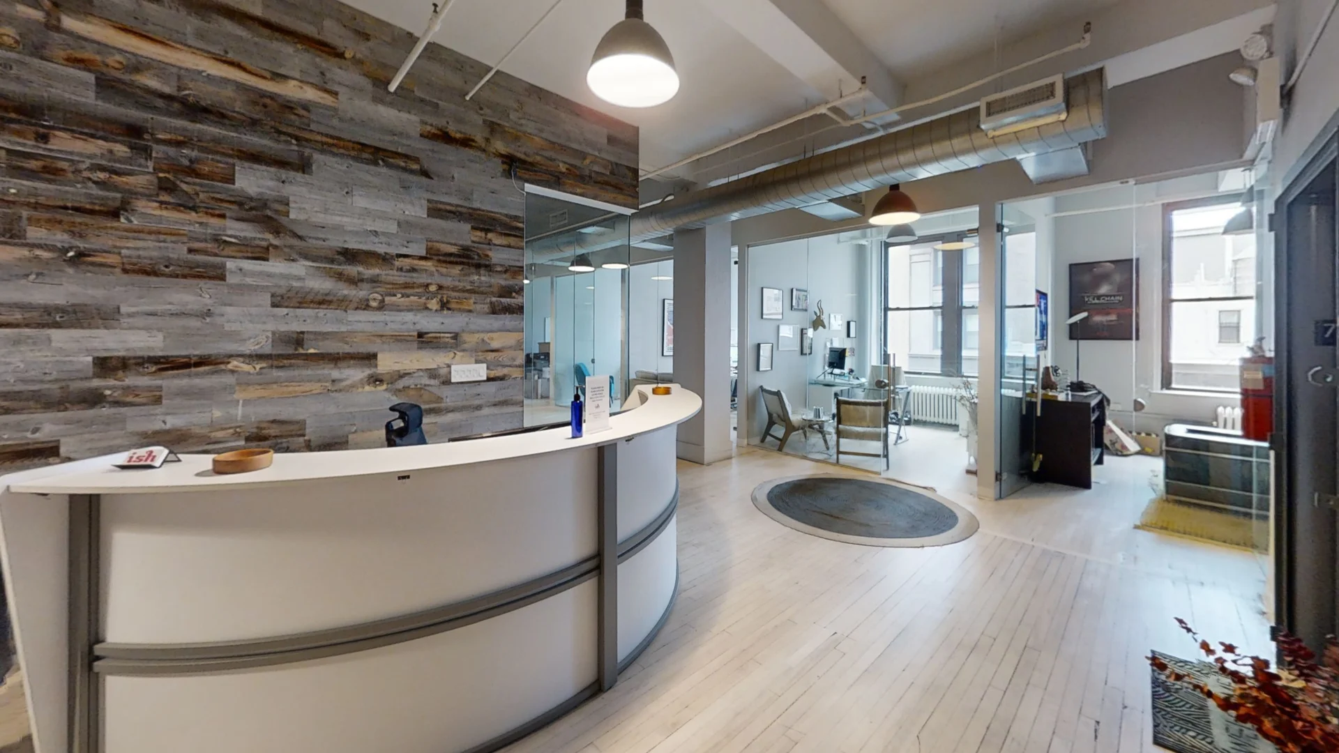 Private offices in media production office