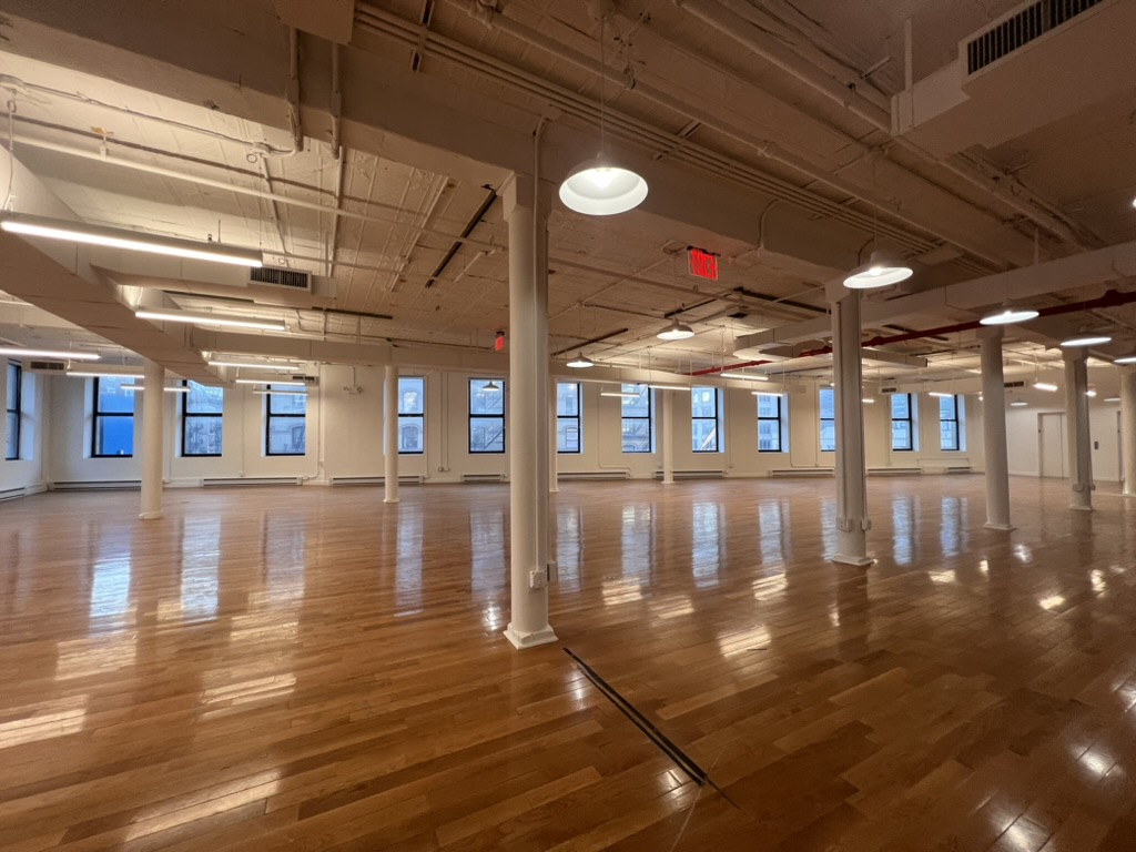 Open Prebuilt Office Loft in SoHo with Full-Floor Layout