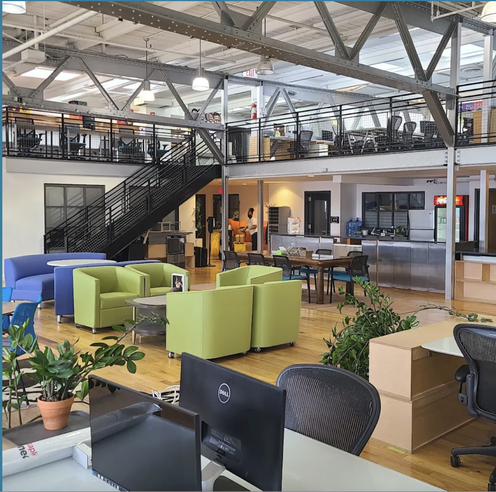 Waterfront, Industrial Startup Space with Outdoor Deck